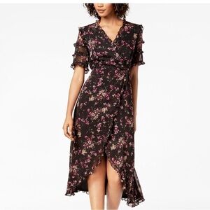 Kensie Floral Dress with Ruffles